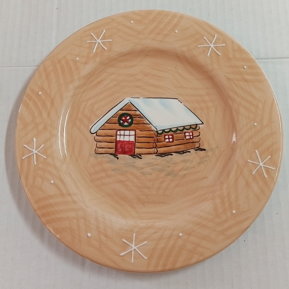 HOME Northwoods Collection Cabin Snowflake 8"Salad Plate